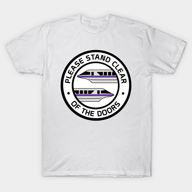 MonorailStandClearPurple T-Shirt by WdwRetro